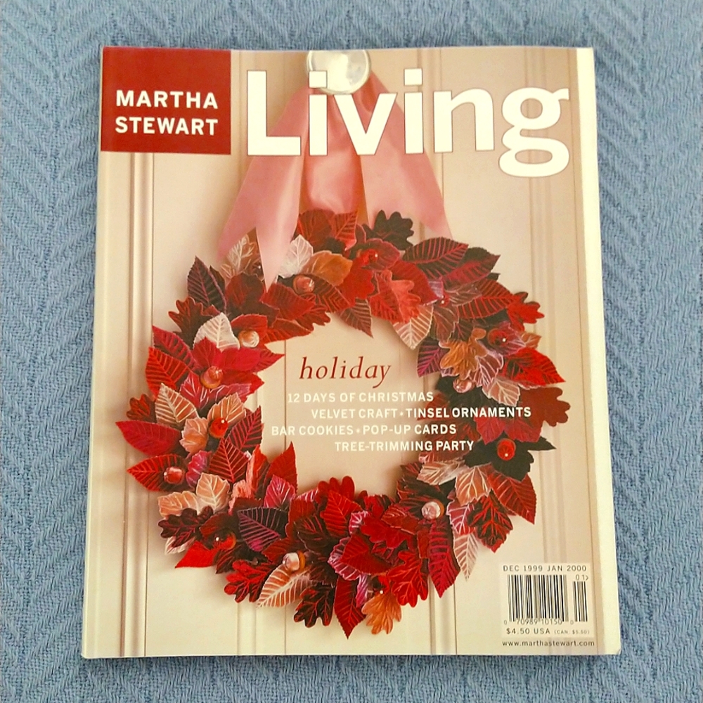 Rare collectible Martha Stewart Living magazine from December 1999/January 2000
